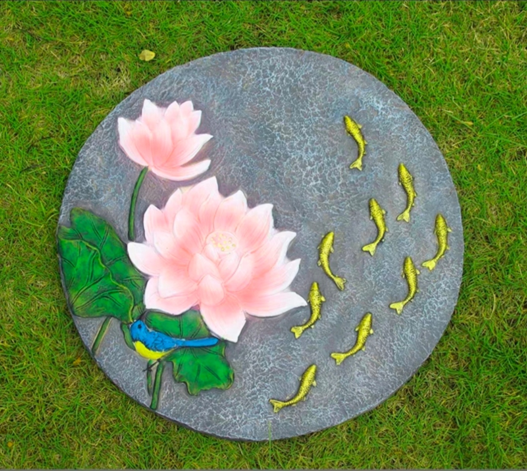 草坪垫脚石户外花园踏步石汀步石庭院子铺路防滑幼儿园步道石装饰