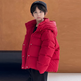 儿童羽绒服90白鸭绒高充绒量2025秋冬新款男女童中大童加厚外套潮
