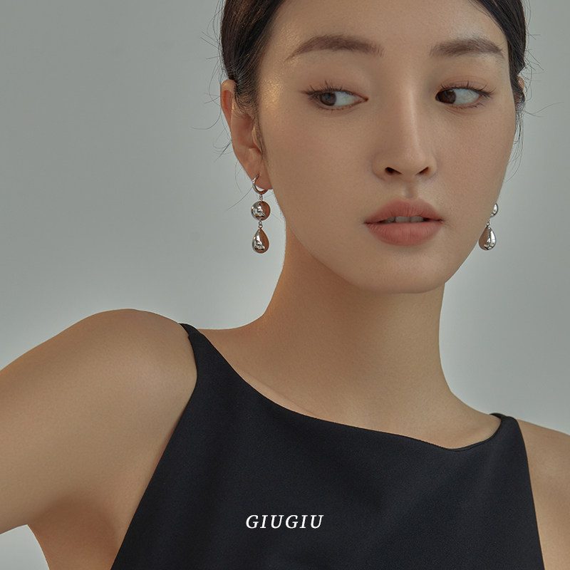 设计感水滴耳环2025新款爆款冷淡风耳饰女小众耳夹无耳洞气质耳扣,饰品/流行首饰/时尚饰品新,耳夹,淘宝优惠券,粉丝福利购,淘宝优惠卷