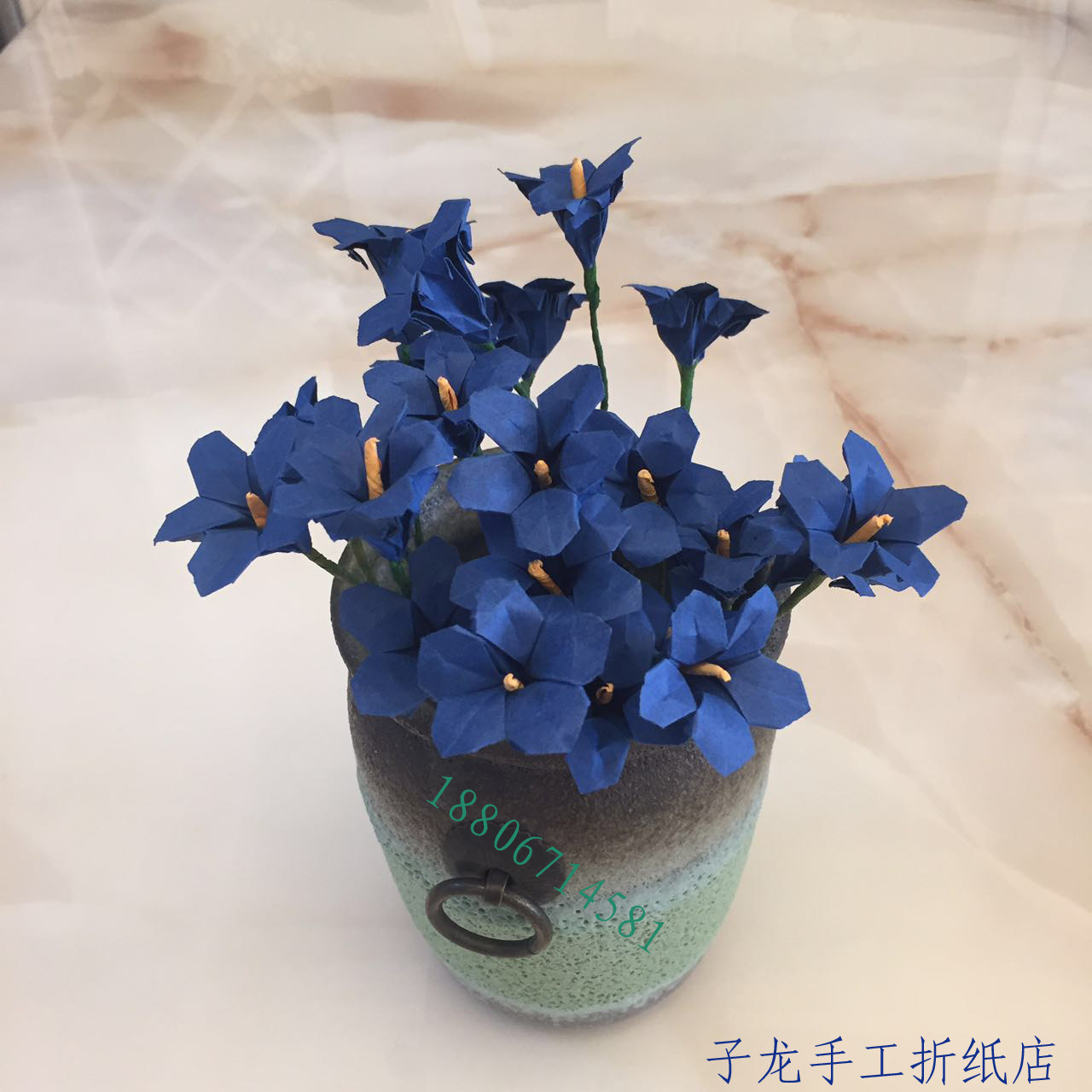 甩卖 diy纸花幼儿园儿童亲子手工制作五瓣花杜鹃花折纸教程材料包