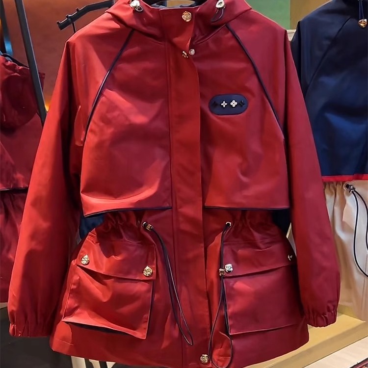 2025新款爆款红色圣诞过年加绒羽绒服棉衣高级感外套上衣女秋冬季