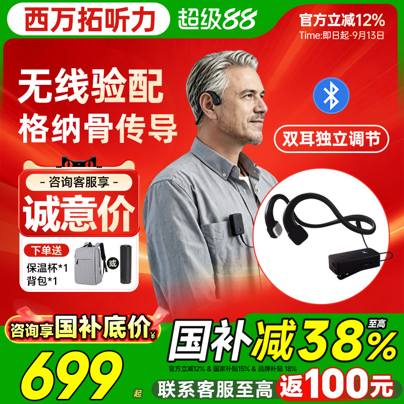 西万拓旗下不入耳的骨传导助听器图片