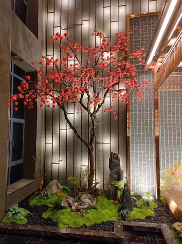 Новый год симуляция дерево хурмы Новое китайское новогоднее украшение весеннее фестиваль желание дерева поддельное дерево отель лобби ландшафт