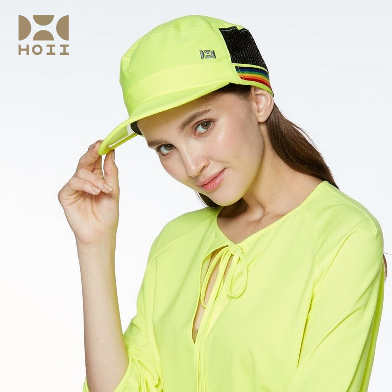 HOII后益可爱造型帽 防晒美肤面料镂空透气棒球帽休闲出游户外