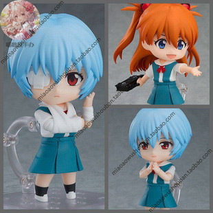 EVA国产Q版粘土人1202明日香1197绫波丽可动换脸公仔手办模型雕像