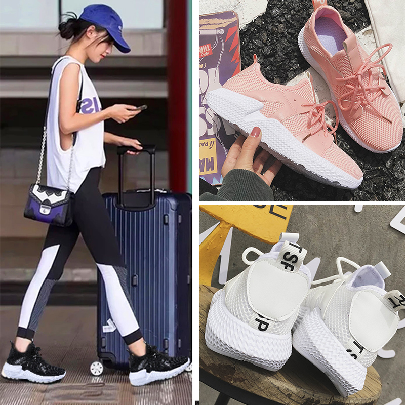 网鞋女2018韩版百搭跑步鞋ulzzang原宿ins超火运动鞋女老爹鞋小白