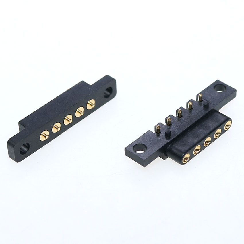 pogopin弹簧针连接器板带螺丝孔