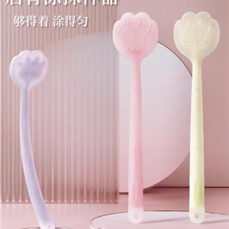 后背抹药神器背部身体乳涂乳液抹油工具长柄后背刷子上药辅助神器