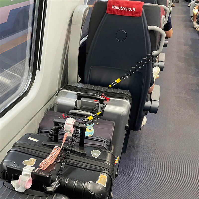 行李箱防盗绳锁防丢可伸缩便携式学生上学旅游火车托运安全神器