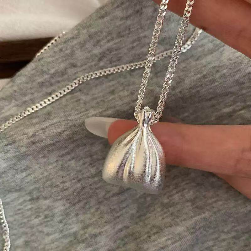 小众钱袋子锦囊毛衣链女简约时尚潮流百搭长款项链【FF】#3-20