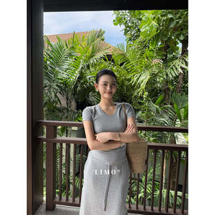 [福利]木浆纤维极简爆款工艺线U领短袖T恤6111【LIMO】#4-11