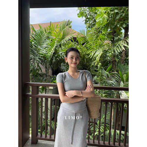 [福利]木浆纤维极简爆款工艺线U领短袖T恤6111【LIMO】#4-11