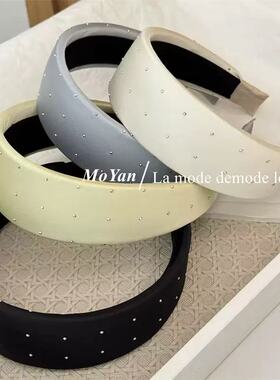 时尚满天星烫钻缎面头箍高级感发箍气质网红压发发箍【FF】#3-6