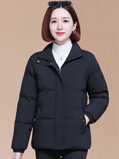 短款加绒加厚羽绒棉服女士冬季2025新款秋冬棉衣中年妈妈棉袄外套