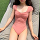 女款 高级感性感小胸遮肚连体显瘦保守ins泳装 爆款 泳衣2026年新款
