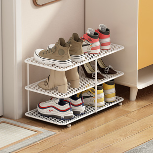 入门鞋架可伸缩鞋柜衣柜分层隔板宿舍床底鞋子收纳神器多层鞋托架