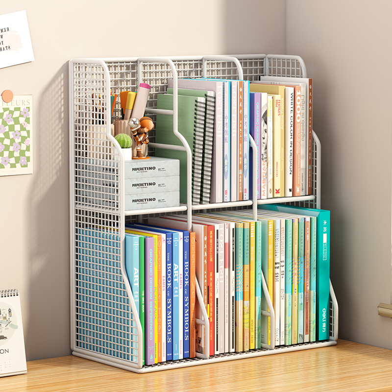 书立架书架桌面置物架一体