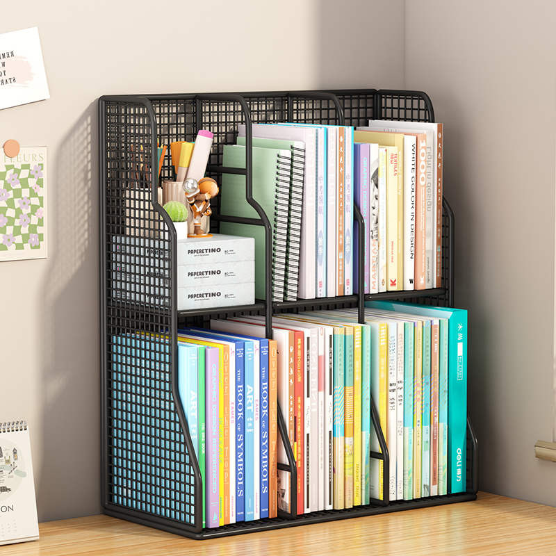 书立架书架桌面置物架一体