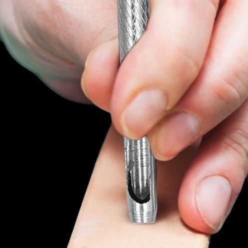 皮具腰带打眼器高硬度镀锌空心冲子修鞋工具实用耐用圆孔打孔器