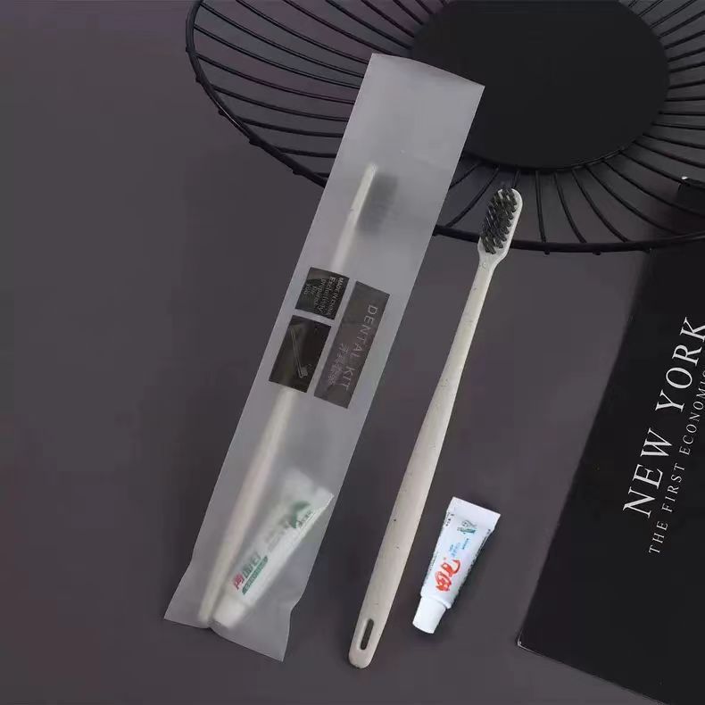 一次性民宿牙刷牙膏软毛便携洗漱套装酒店宾馆二合一待客用品