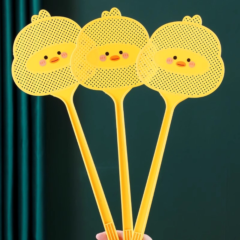 小黄鸭卡通可爱苍蝇拍