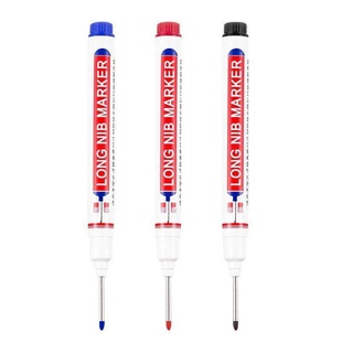 长头油性记号笔木工瓷砖划线工地专用深孔黑色细长嘴设计