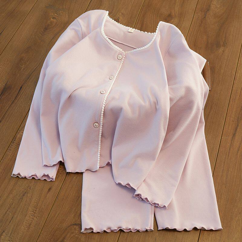 睡衣女秋冬季加绒加厚ins保暖简约休闲细绒可外穿家居服加绒睡衣