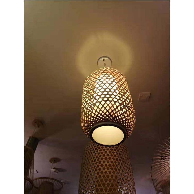 拱墅区现代简约田园风格竹编吊灯创意竹编吊灯个性禅意东南亚竹灯