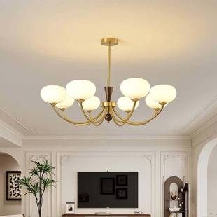 客厅灯吊灯法式中古风客厅主灯现代简约美式南洋卧室餐厅灯具led