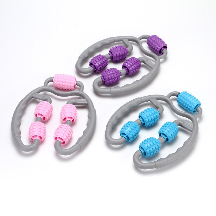 环形夹小腿部按器肌肉放松器滚轮滚轴瘦腿室内肌肉型健身泡沫轴