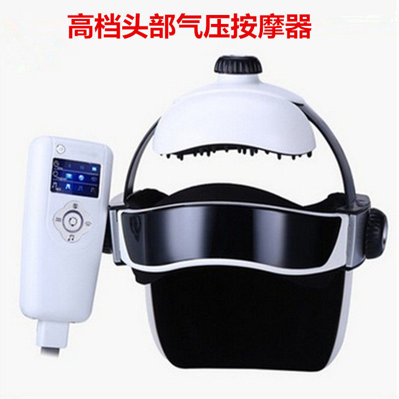 电动头部按器气压脑部按仪头皮按机头盔音乐按帽理疗机