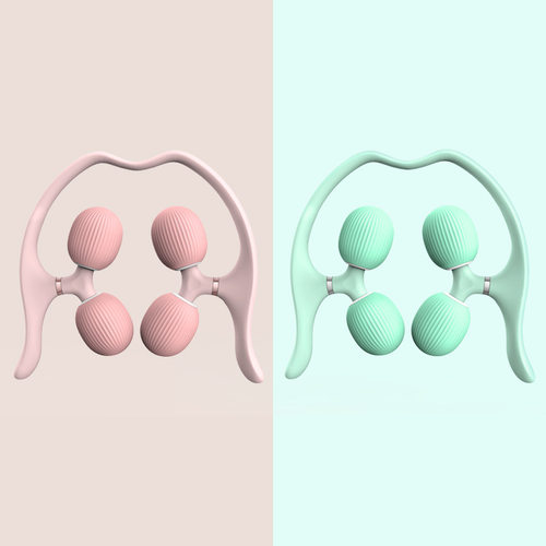 环形夹瑜伽柱小腿按棒滚轮滚轴美腿器夹腿肌肉放松泡沫瘦腿健身