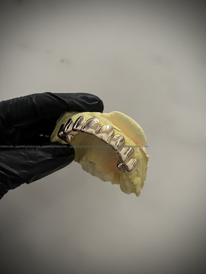 14K黄金牙套Grillz嘻哈hiphop