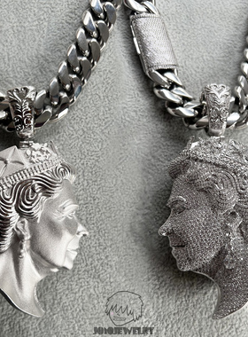 镶满钻全立体女王吊坠CentralCee