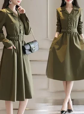 连衣裙女式春秋季秋装女人味新款韩版时尚裙子长袖有中长款2024的