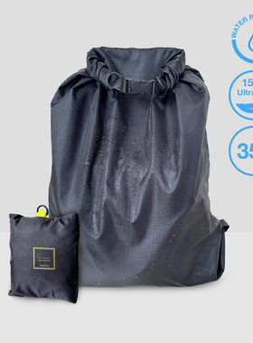 SmartGo防泼水可折叠旅行袋35L飞机行李包双肩行李袋旅行收纳包