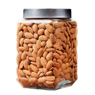 原味巴旦木仁袋装500g扁桃仁无壳巴旦木杏仁坚果孕妇干果零食