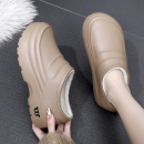 防滑防水棉拖鞋女士冬季外穿保暖包跟家居家厨房厨师厚底护士棉鞋