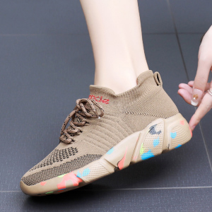 弹力女鞋2025新款袜子鞋软底不累脚百搭休闲春夏透气防臭运动鞋女