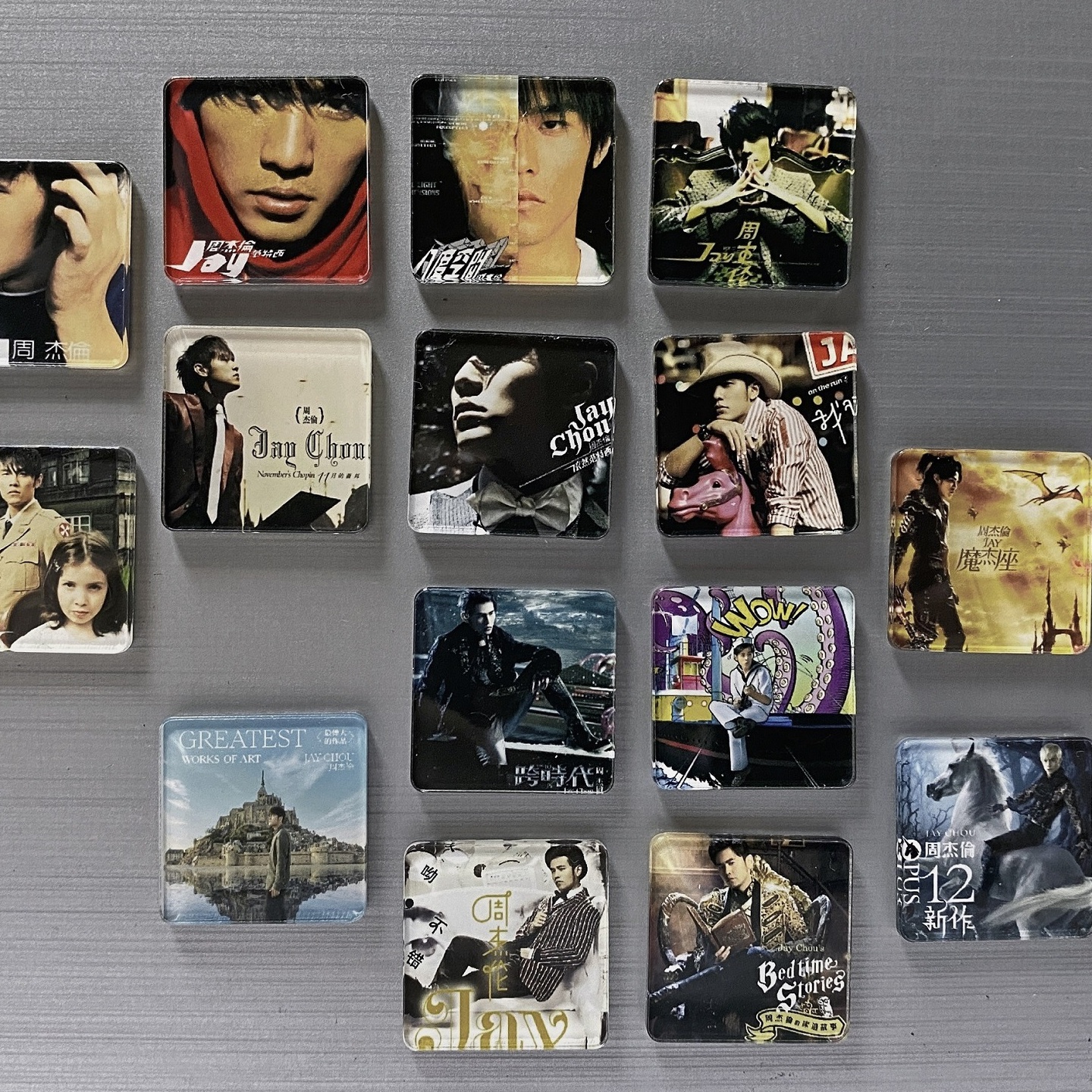 JAY周杰伦专辑封面磁贴亚克力冰箱贴装饰明星应援粉丝周边纪念