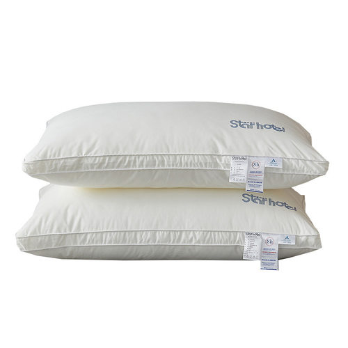 a类全棉枕头枕芯儿童家用护颈椎助睡眠民宿酒店枕一对装纯棉