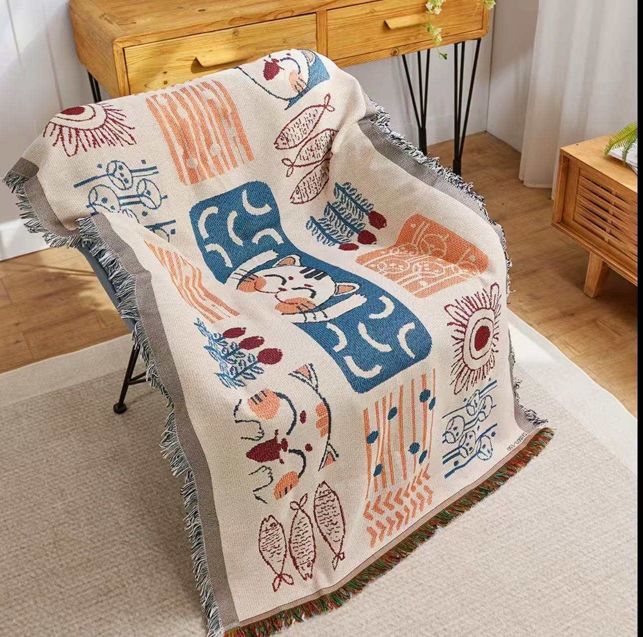 90*180cm法式罗曼蒂克沙发巾沙发垫防尘罩盖巾单人沙发套巾装饰毯