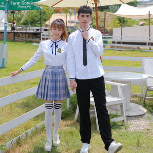 校服套装夏季中学生高三初三表演班服高中生韩国jk制服女学院风dk
