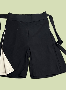 汉墨记改良宋裤纯色拼色日常通勤风短裤休闲阔腿裤汉元素汉服女夏