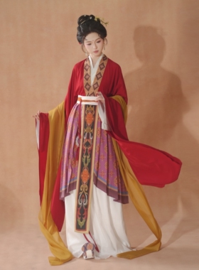 汉墨记广袖神仙服复原改良百褶裙合围麻姑献寿宋制仕女图汉服春秋