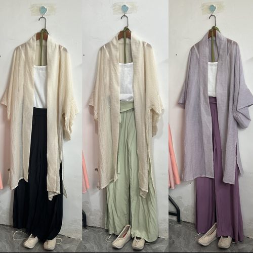 汉墨记宋制长干寺汉元素改良宋裤夏季日常纯色薄款透气套装汉服女