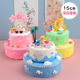 儿童DIY仿真双层蛋糕制作材料包 卡通美人鱼手工粘土自制生日蛋糕