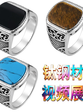 戒指绿食指戒大号13号首饰指环