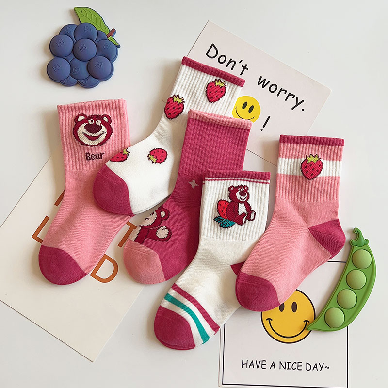卡通可爱秋冬季精梳棉儿童袜