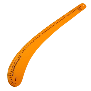 科灵6261B大刀尺 多功能曲线打版尺 袖窿尺逗号尺 服装立裁放码尺